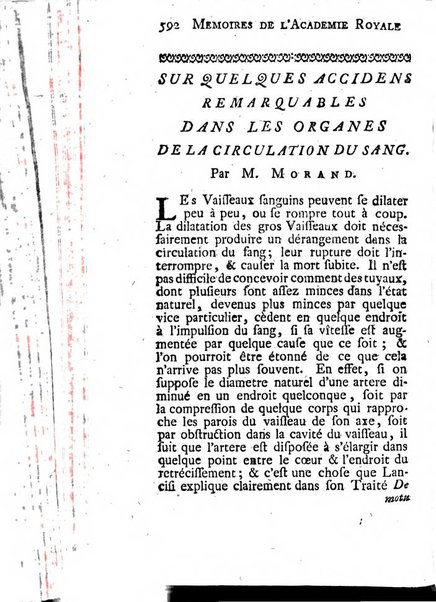 Histoire de l'Académie royale des sciences avec les Mémoires de mathematique & de physique, pour la même année, tires des registres de cette Académie.