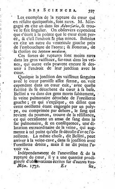 Histoire de l'Académie royale des sciences avec les Mémoires de mathematique & de physique, pour la même année, tires des registres de cette Académie.