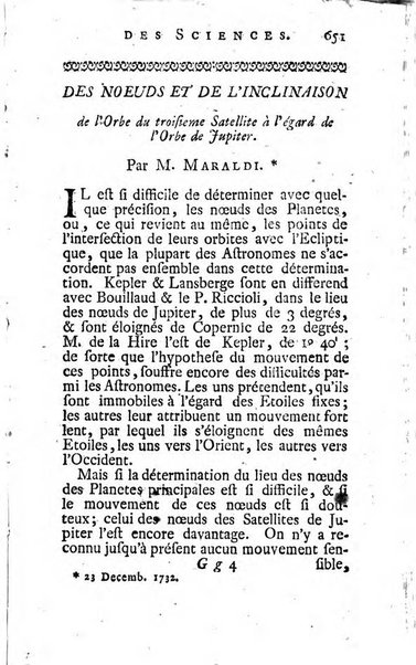 Histoire de l'Académie royale des sciences avec les Mémoires de mathematique & de physique, pour la même année, tires des registres de cette Académie.