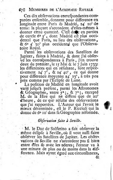 Histoire de l'Académie royale des sciences avec les Mémoires de mathematique & de physique, pour la même année, tires des registres de cette Académie.