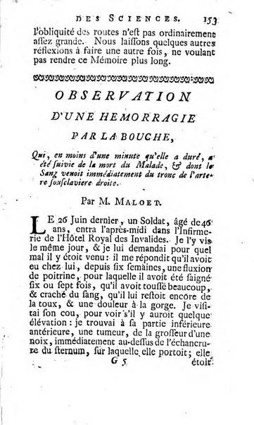 Histoire de l'Académie royale des sciences avec les Mémoires de mathematique & de physique, pour la même année, tires des registres de cette Académie.