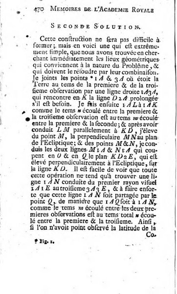 Histoire de l'Académie royale des sciences avec les Mémoires de mathematique & de physique, pour la même année, tires des registres de cette Académie.