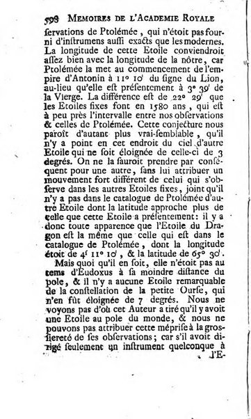 Histoire de l'Académie royale des sciences avec les Mémoires de mathematique & de physique, pour la même année, tires des registres de cette Académie.