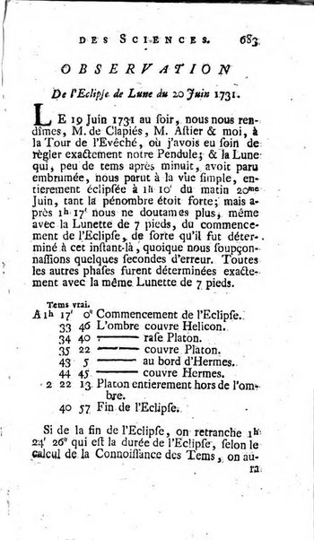 Histoire de l'Académie royale des sciences avec les Mémoires de mathematique & de physique, pour la même année, tires des registres de cette Académie.