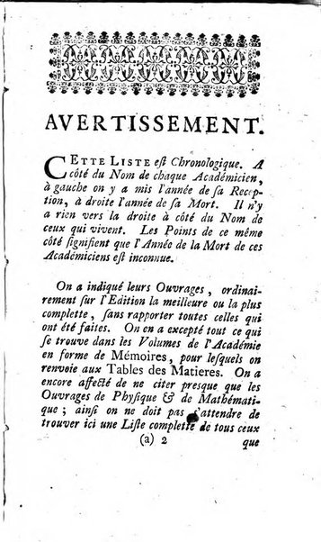 Histoire de l'Académie royale des sciences avec les Mémoires de mathematique & de physique, pour la même année, tires des registres de cette Académie.