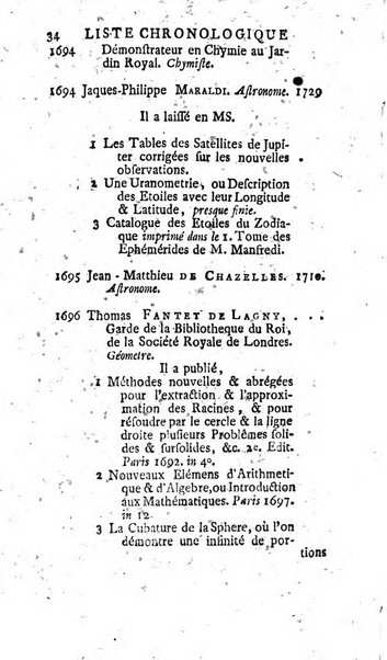 Histoire de l'Académie royale des sciences avec les Mémoires de mathematique & de physique, pour la même année, tires des registres de cette Académie.