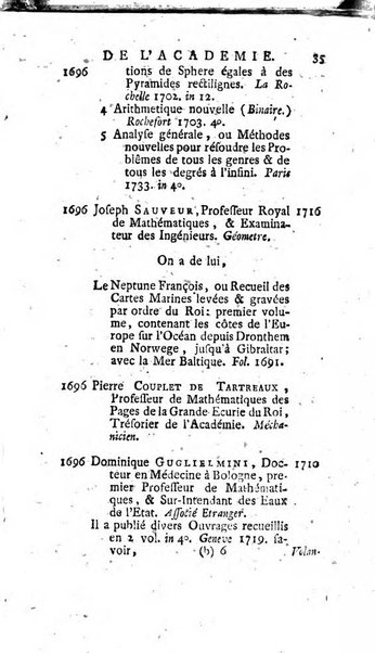 Histoire de l'Académie royale des sciences avec les Mémoires de mathematique & de physique, pour la même année, tires des registres de cette Académie.