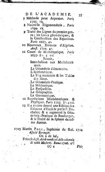 Histoire de l'Académie royale des sciences avec les Mémoires de mathematique & de physique, pour la même année, tires des registres de cette Académie.