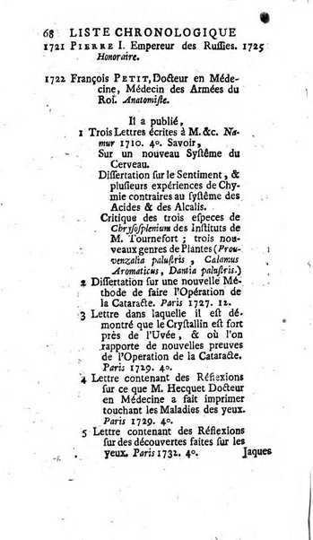 Histoire de l'Académie royale des sciences avec les Mémoires de mathematique & de physique, pour la même année, tires des registres de cette Académie.