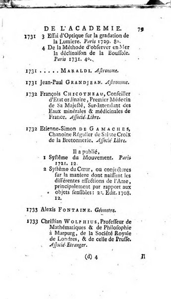 Histoire de l'Académie royale des sciences avec les Mémoires de mathematique & de physique, pour la même année, tires des registres de cette Académie.