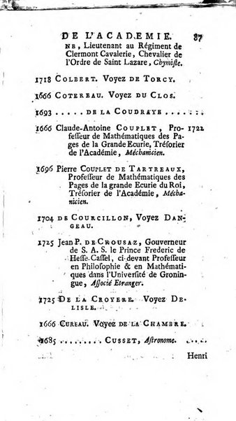 Histoire de l'Académie royale des sciences avec les Mémoires de mathematique & de physique, pour la même année, tires des registres de cette Académie.