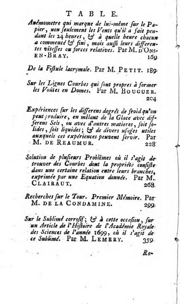 Histoire de l'Académie royale des sciences avec les Mémoires de mathematique & de physique, pour la même année, tires des registres de cette Académie.