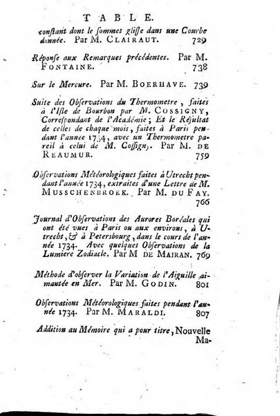 Histoire de l'Académie royale des sciences avec les Mémoires de mathematique & de physique, pour la même année, tires des registres de cette Académie.