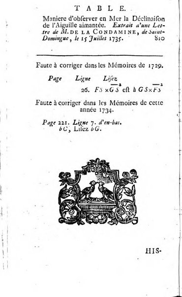 Histoire de l'Académie royale des sciences avec les Mémoires de mathematique & de physique, pour la même année, tires des registres de cette Académie.