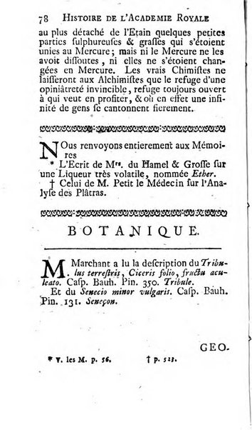 Histoire de l'Académie royale des sciences avec les Mémoires de mathematique & de physique, pour la même année, tires des registres de cette Académie.