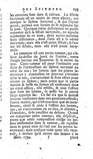 Histoire de l'Académie royale des sciences avec les Mémoires de mathematique & de physique, pour la même année, tires des registres de cette Académie.