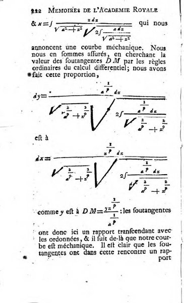 Histoire de l'Académie royale des sciences avec les Mémoires de mathematique & de physique, pour la même année, tires des registres de cette Académie.