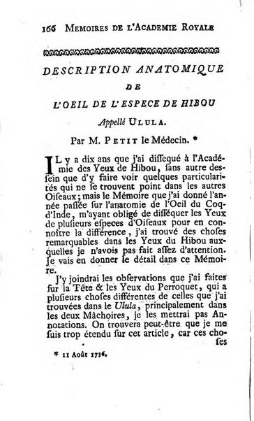 Histoire de l'Académie royale des sciences avec les Mémoires de mathematique & de physique, pour la même année, tires des registres de cette Académie.