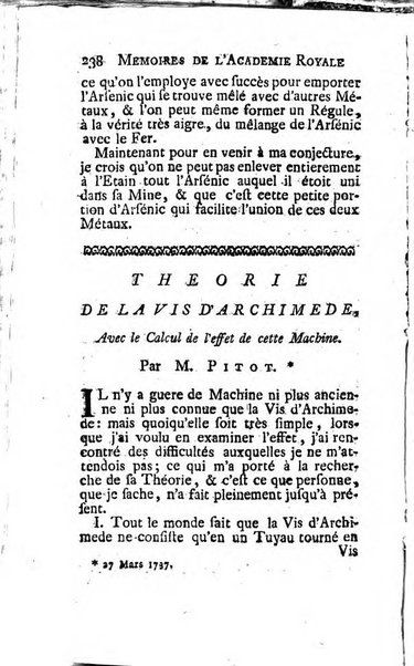 Histoire de l'Académie royale des sciences avec les Mémoires de mathematique & de physique, pour la même année, tires des registres de cette Académie.