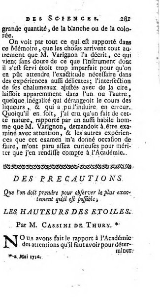 Histoire de l'Académie royale des sciences avec les Mémoires de mathematique & de physique, pour la même année, tires des registres de cette Académie.