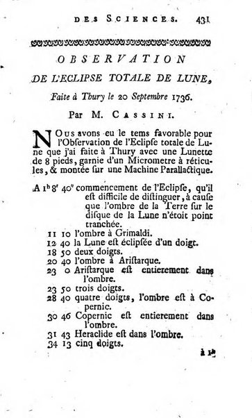 Histoire de l'Académie royale des sciences avec les Mémoires de mathematique & de physique, pour la même année, tires des registres de cette Académie.