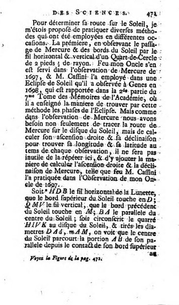 Histoire de l'Académie royale des sciences avec les Mémoires de mathematique & de physique, pour la même année, tires des registres de cette Académie.