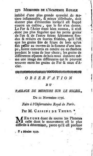 Histoire de l'Académie royale des sciences avec les Mémoires de mathematique & de physique, pour la même année, tires des registres de cette Académie.