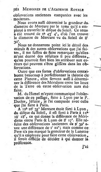 Histoire de l'Académie royale des sciences avec les Mémoires de mathematique & de physique, pour la même année, tires des registres de cette Académie.