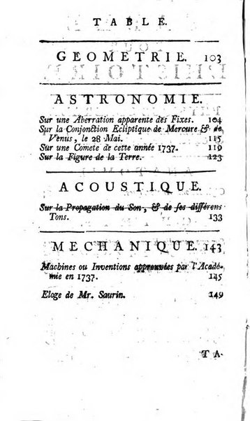 Histoire de l'Académie royale des sciences avec les Mémoires de mathematique & de physique, pour la même année, tires des registres de cette Académie.