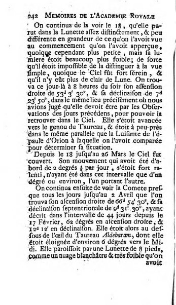 Histoire de l'Académie royale des sciences avec les Mémoires de mathematique & de physique, pour la même année, tires des registres de cette Académie.