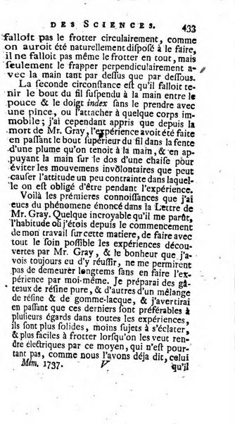 Histoire de l'Académie royale des sciences avec les Mémoires de mathematique & de physique, pour la même année, tires des registres de cette Académie.