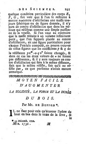 Histoire de l'Académie royale des sciences avec les Mémoires de mathematique & de physique, pour la même année, tires des registres de cette Académie.