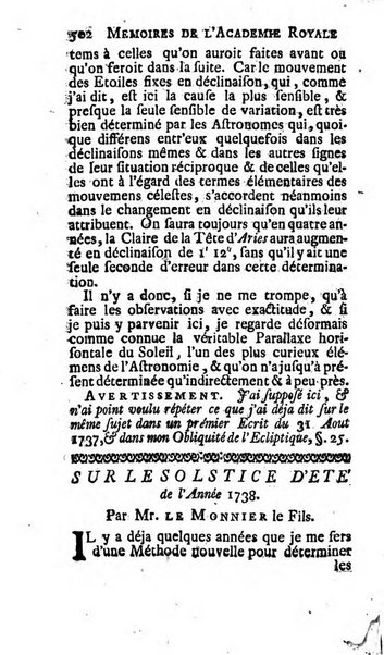 Histoire de l'Académie royale des sciences avec les Mémoires de mathematique & de physique, pour la même année, tires des registres de cette Académie.