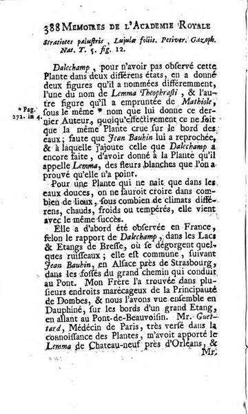 Histoire de l'Académie royale des sciences avec les Mémoires de mathematique & de physique, pour la même année, tires des registres de cette Académie.