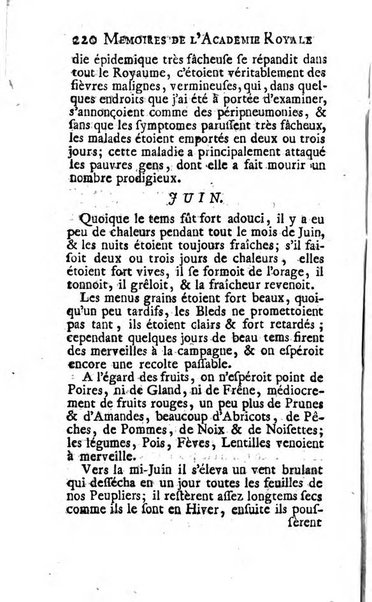 Histoire de l'Académie royale des sciences avec les Mémoires de mathematique & de physique, pour la même année, tires des registres de cette Académie.