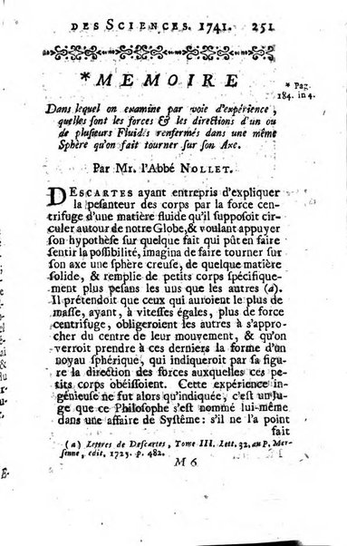 Histoire de l'Académie royale des sciences avec les Mémoires de mathematique & de physique, pour la même année, tires des registres de cette Académie.