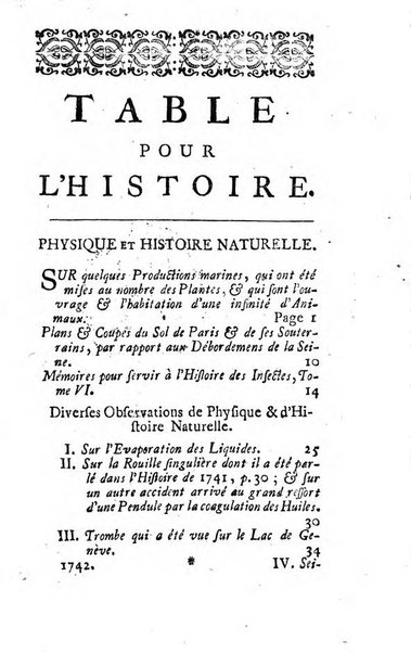 Histoire de l'Académie royale des sciences avec les Mémoires de mathematique & de physique, pour la même année, tires des registres de cette Académie.