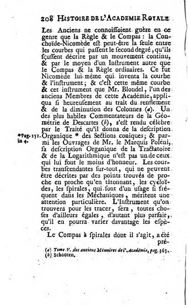 Histoire de l'Académie royale des sciences avec les Mémoires de mathematique & de physique, pour la même année, tires des registres de cette Académie.