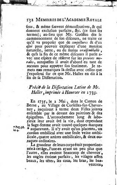 Histoire de l'Académie royale des sciences avec les Mémoires de mathematique & de physique, pour la même année, tires des registres de cette Académie.