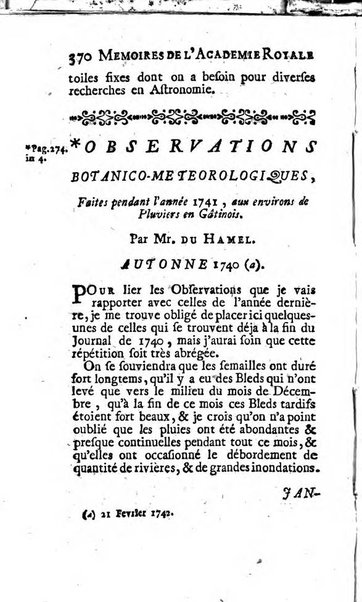 Histoire de l'Académie royale des sciences avec les Mémoires de mathematique & de physique, pour la même année, tires des registres de cette Académie.