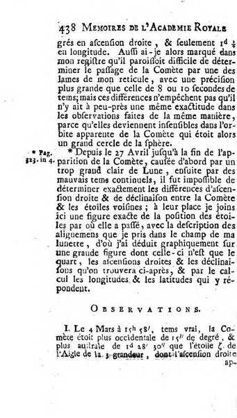 Histoire de l'Académie royale des sciences avec les Mémoires de mathematique & de physique, pour la même année, tires des registres de cette Académie.