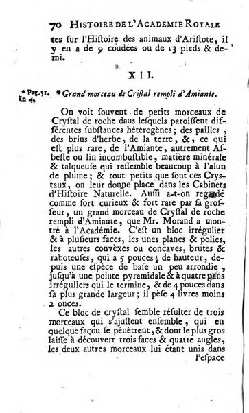 Histoire de l'Académie royale des sciences avec les Mémoires de mathematique & de physique, pour la même année, tires des registres de cette Académie.