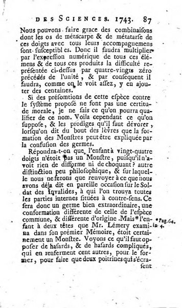 Histoire de l'Académie royale des sciences avec les Mémoires de mathematique & de physique, pour la même année, tires des registres de cette Académie.