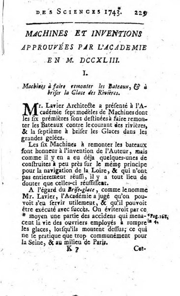 Histoire de l'Académie royale des sciences avec les Mémoires de mathematique & de physique, pour la même année, tires des registres de cette Académie.