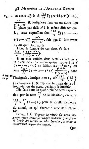 Histoire de l'Académie royale des sciences avec les Mémoires de mathematique & de physique, pour la même année, tires des registres de cette Académie.