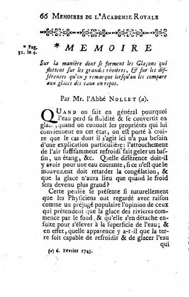 Histoire de l'Académie royale des sciences avec les Mémoires de mathematique & de physique, pour la même année, tires des registres de cette Académie.