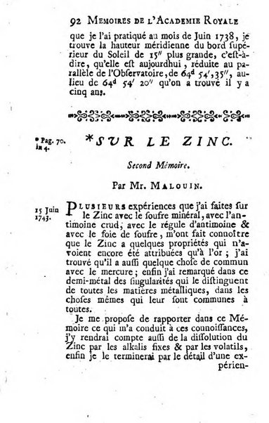 Histoire de l'Académie royale des sciences avec les Mémoires de mathematique & de physique, pour la même année, tires des registres de cette Académie.