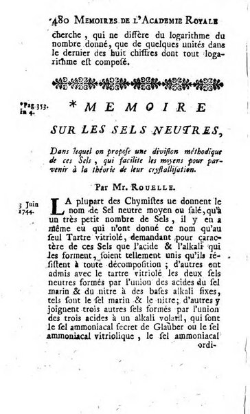 Histoire de l'Académie royale des sciences avec les Mémoires de mathematique & de physique, pour la même année, tires des registres de cette Académie.