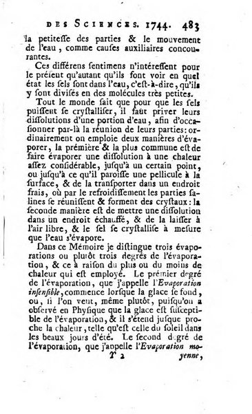 Histoire de l'Académie royale des sciences avec les Mémoires de mathematique & de physique, pour la même année, tires des registres de cette Académie.