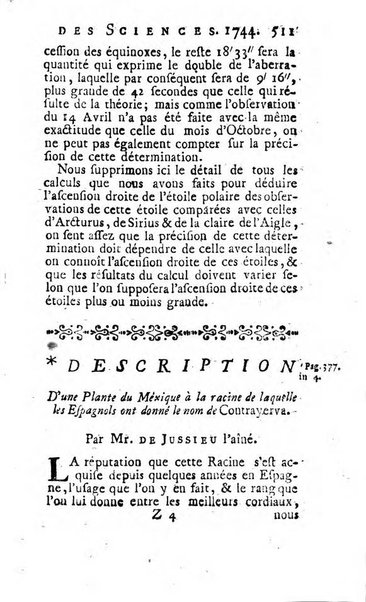 Histoire de l'Académie royale des sciences avec les Mémoires de mathematique & de physique, pour la même année, tires des registres de cette Académie.